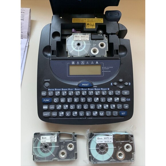 Ativa AT-LP 1000 Large 10 Character 2 Line LCD Display Label Printer & 3 Tapes - Picture 4 of 9